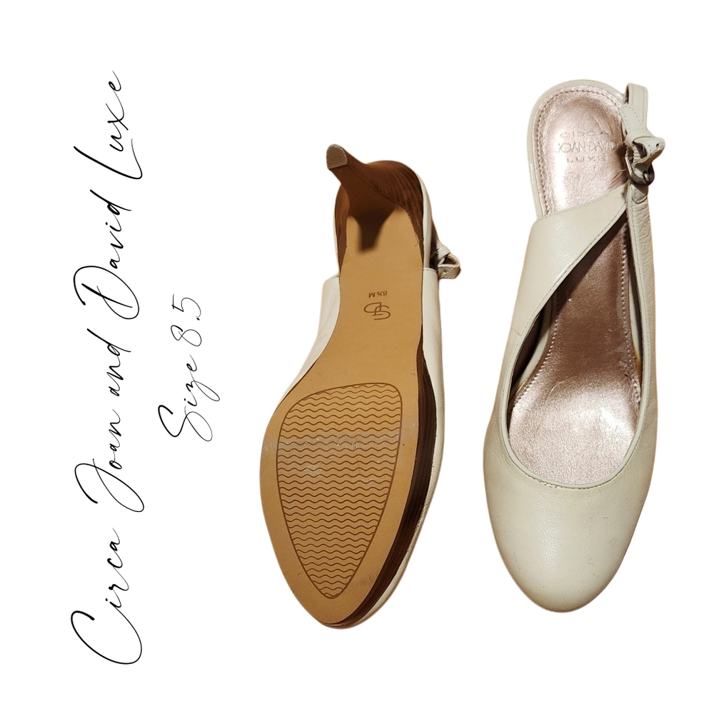Circa Luxe Off White/Beige Slingback pump